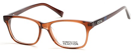 Kenneth Cole Reaction KC-0776 Eyeglasses, 048 - Shiny Dark Brown