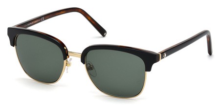 Montblanc MB-515S Sunglasses, 05N - Black/other / Green