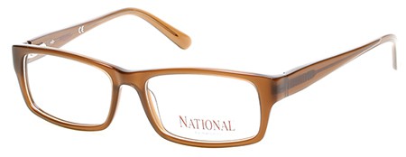 National by Marcolin NA-0343 Eyeglasses, 045 - Shiny Light Brown