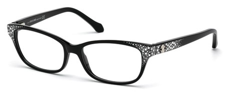 Roberto Cavalli PEACOCK Eyeglasses, 001 - Shiny Black