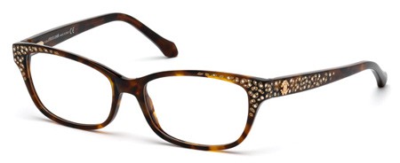 Roberto Cavalli PEACOCK Eyeglasses, 052 - Dark Havana