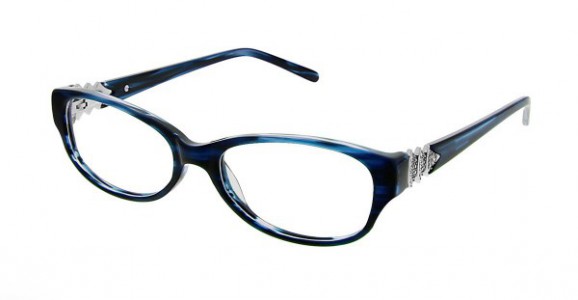 Jessica McClintock JMC 4011 Eyeglasses, Blue Horn