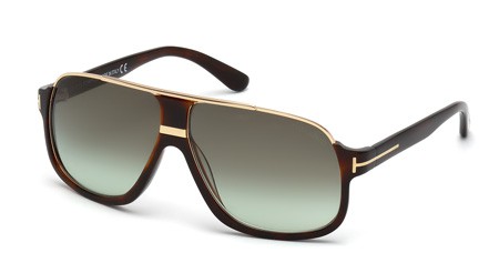 Tom Ford ELIOTT Sunglasses, 56K - Havana/other / Gradient Roviex