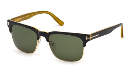 Tom Ford LOUIS Sunglasses, 05N - Black/other / Green