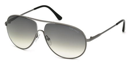 Tom Ford CLIFF Sunglasses, 09B - Matte Gunmetal / Gradient Smoke