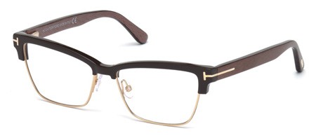 Tom Ford FT5364 Eyeglasses, 048 - Shiny Dark Brown