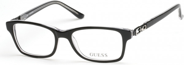 Guess GU9131 Eyeglasses, 003 - Black/crystal