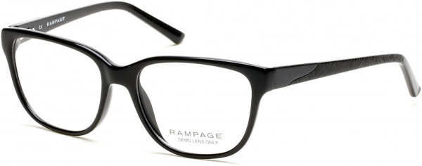 Rampage RA0195 Eyeglasses, 001 - Shiny Black