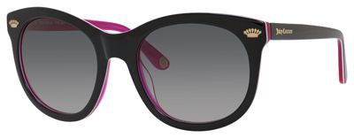 Juicy Couture Juicy 576/S Sunglasses, 0FL8(Y7) Black Floral Pink