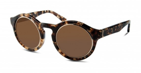 Derek Lam BOWERY Sunglasses, BROWN MARBLE