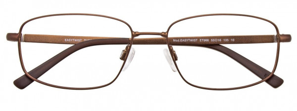 EasyTwist ET966 Eyeglasses, 010 - Matt Brown & Golden Brown