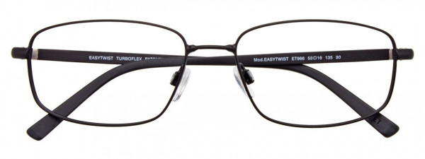 EasyTwist ET966 Eyeglasses, 090 - Matt Black & Silver