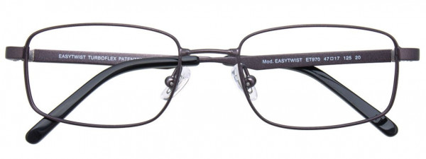 EasyTwist ET970 Eyeglasses, 020 - Matt Dark Grey & Silver