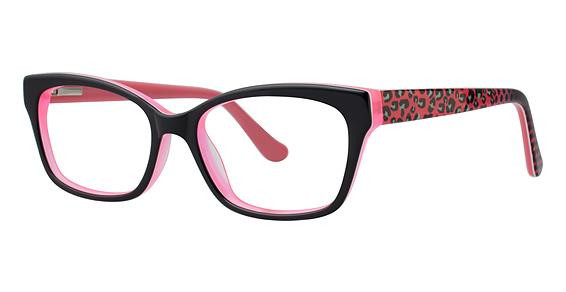 K-12 by Avalon 4090 Eyeglasses, Black/Pink Cat