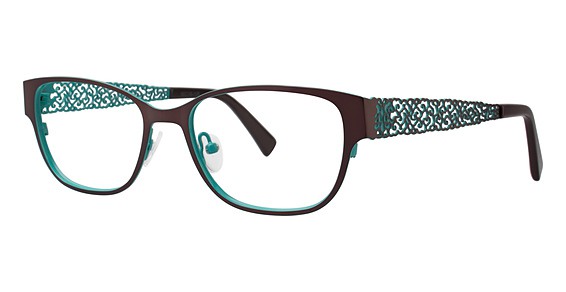 Avalon 8044 Eyeglasses, Brwon/Turquoise