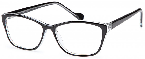 4U U 204 Eyeglasses, Black