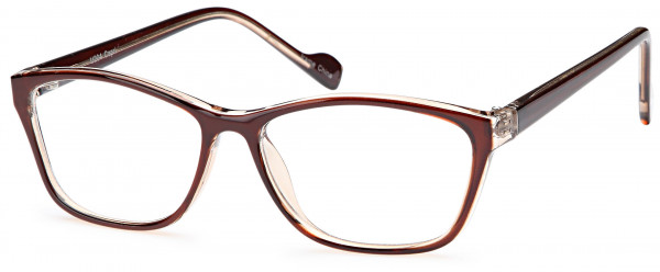 4U U 204 Eyeglasses, Brown