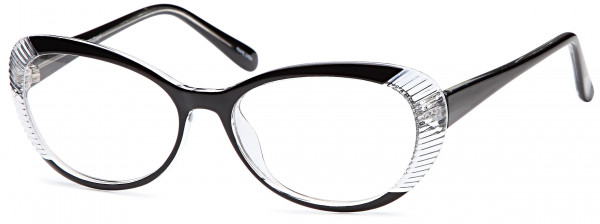 4U US 72 Eyeglasses, Black