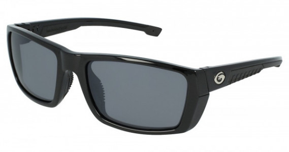 Gargoyles Seige Sunglasses, Black (Smoke Polarized With Silver Mirror)
