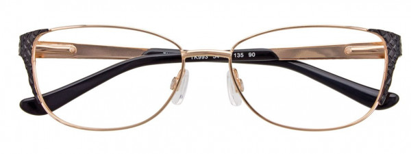 Takumi TK993 Eyeglasses, 090 - Satin Gold & Black