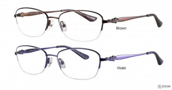 Bulova Flagami Eyeglasses, Brown