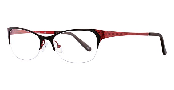 Scott Harris Scott Harris 402 Eyeglasses, 3 Black/Ruby