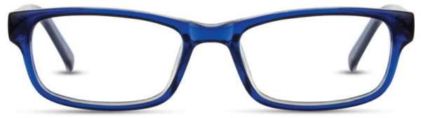 Elements EL-198 Eyeglasses, 3 - Cobalt / Crystal