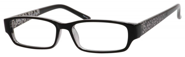 Looking Glass L1055 Eyeglasses, Black/Crystal