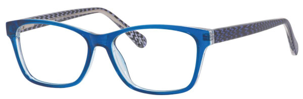 Enhance EN3919 Eyeglasses, Cobalt/Crystal