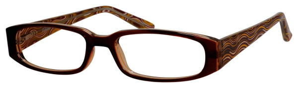 Enhance EN3931 Eyeglasses, Brown/Crystal