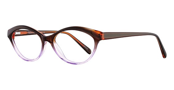 Valerie Spencer 9312 Eyeglasses, Brown/Lilac Crystal