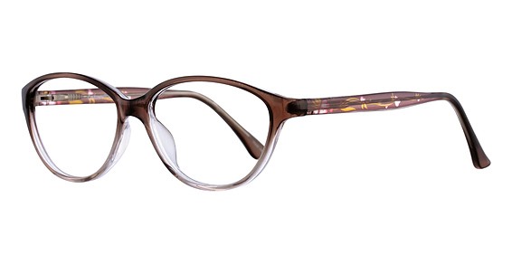 Enhance 3918 Eyeglasses, Brown/Crystal