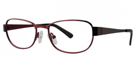 Genevieve Christina Eyeglasses, matte burgundy/black