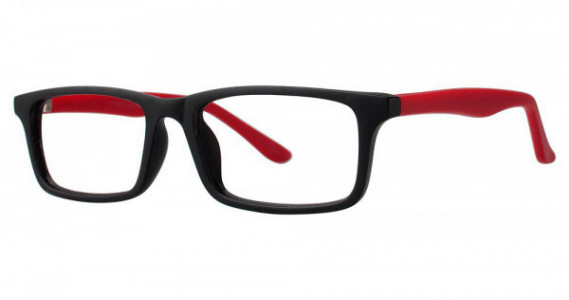 Modern Optical CLIMB Eyeglasses, Black/Red Matte