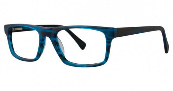 U Rock Wicked Eyeglasses, blue matte demi