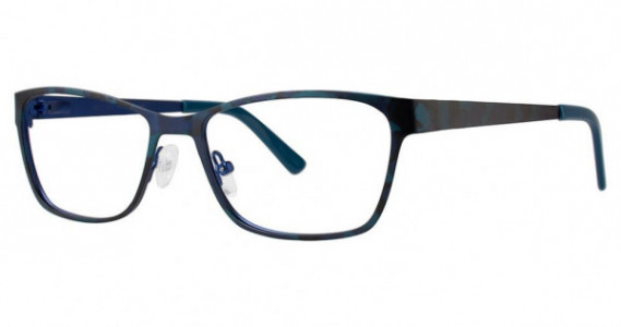 Genevieve Abstract Eyeglasses, matte blue