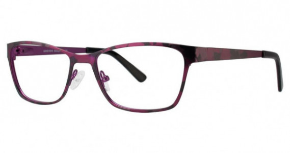 Genevieve Abstract Eyeglasses, matte fuchsia