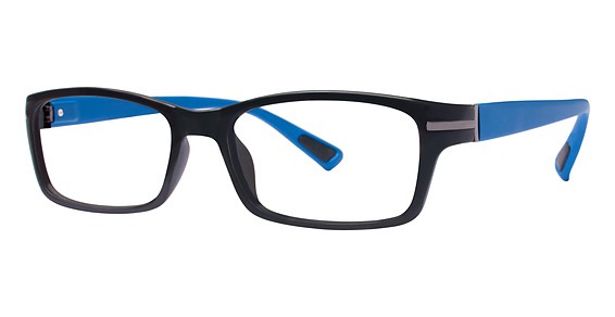 U Rock Jammin' Eyeglasses, Black/Blue Matte