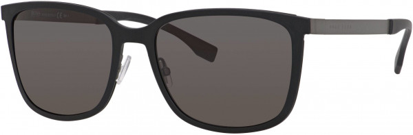 HUGO BOSS Black BOSS 0723/S Sunglasses, 0KDJ Black Dark Ruthenium