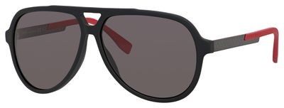 HUGO BOSS Black Boss 0731/S Sunglasses, 0KDG(3H) Black Carbon Red