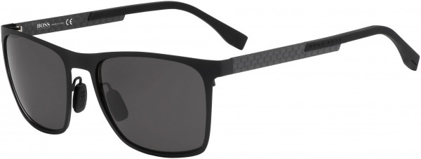 HUGO BOSS Black Boss 0732/S Sunglasses, 0KCQ Matte Black Carbon