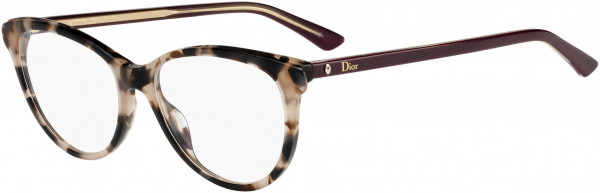Christian Dior Montaigne 17 Eyeglasses, 0CAD Havana Burgundy