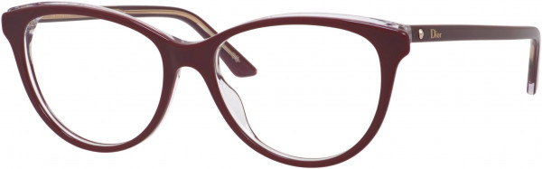 Christian Dior Montaigne 17 Eyeglasses, 0MVG Burgundy Crystal