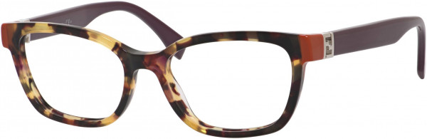 Fendi FF 0130 Eyeglasses, 0MFX Havana Plum