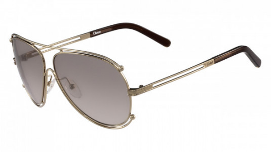 Chloé CE121S Sunglasses, (786) ROSE GOLD/BROWN