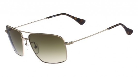 Calvin Klein CK2142S Sunglasses, (714) MATTE AMBER GOLD