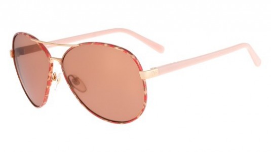 Diane Von Furstenberg DVF117S SENTAL Sunglasses, (780) ROSE GOLD