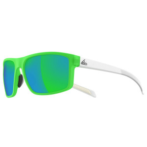 adidas whipstart a423 Sunglasses, 6056 GREEN MATT/WHITE