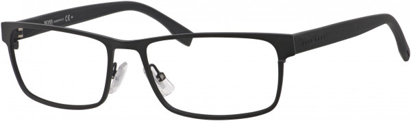 HUGO BOSS Black Boss 0740 Eyeglasses, 0KBQ Black Gray Black