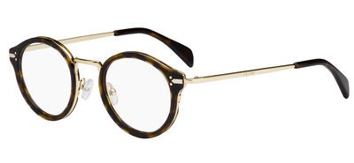 Celine Celine 41380 Eyeglasses, 0ANT(00) Dark Havana Gold